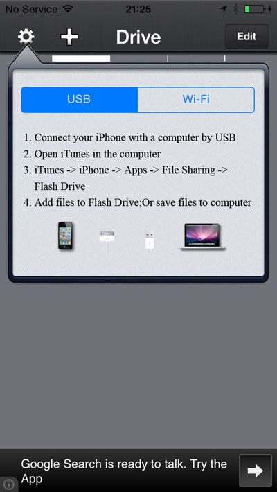Интерфейс USB и Wi-Fi Flash Drive