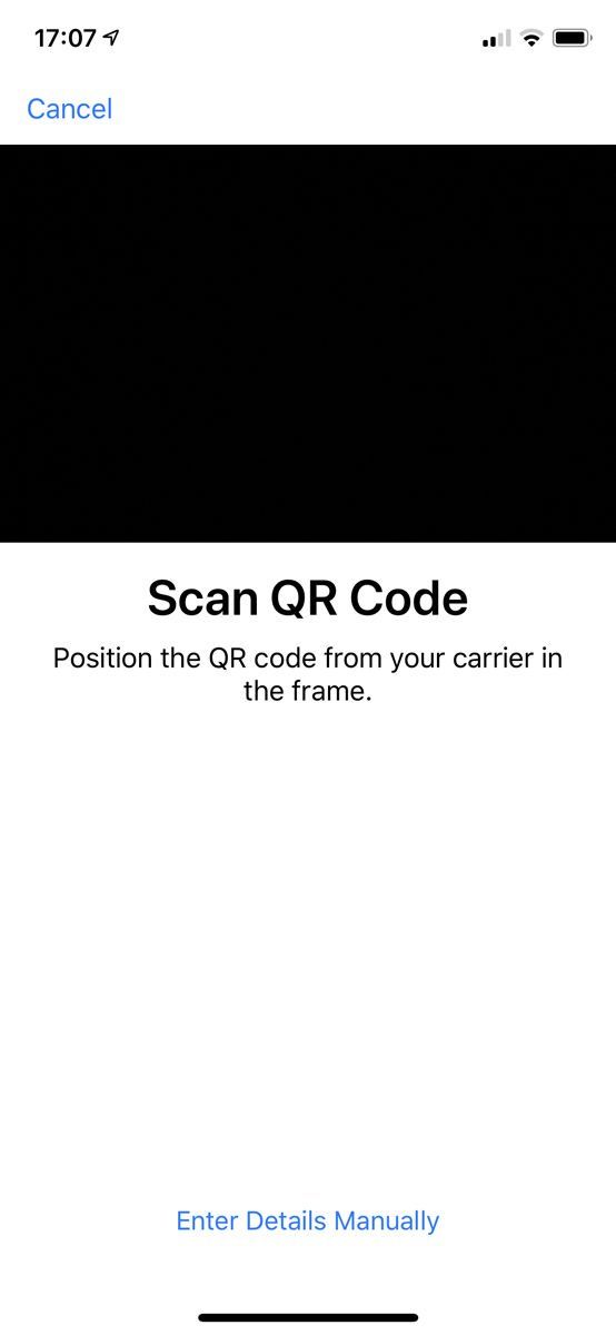 Как использовать две SIM-карты на iPhone: QR-код