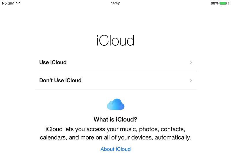 Как настроить новый iPad: iCloud