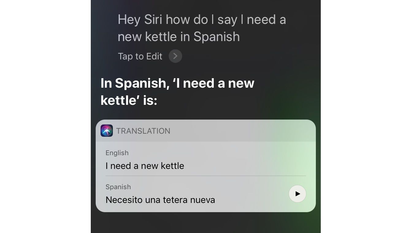 Как перевести слова на иностранные языки с помощью Siri на iPhone: испанский