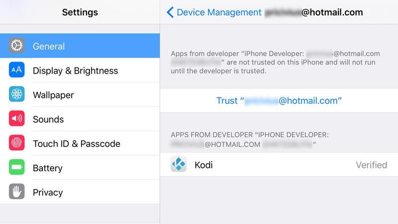 Как установить Kodi на iPhone или iPad без джейлбрейка