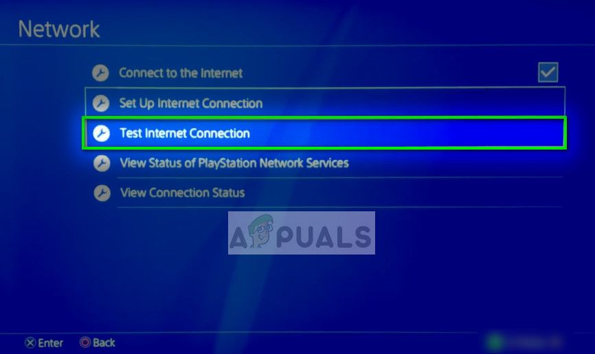 Проверка интернет-соединения - настройки сети на PS4
