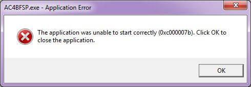 0xc0000007b