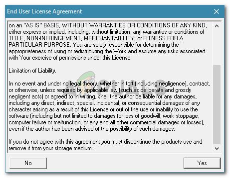 Принятие Roadkil's Licence agreement