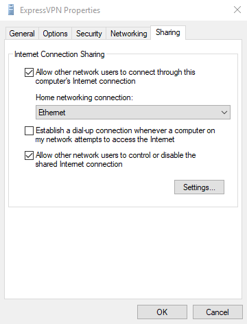 Windows Internet Connection Sharing