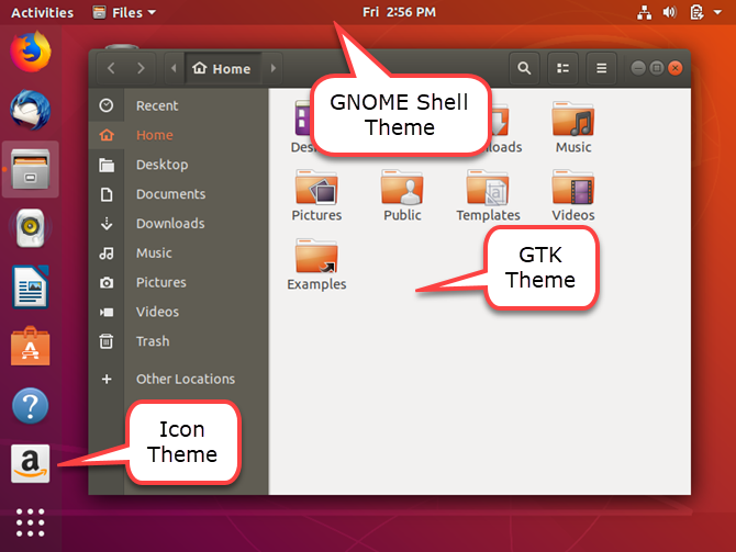 Тема по умолчанию в Ubuntu 18.04