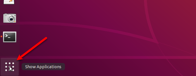 Нажмите Показать приложения на рабочем столе Ubuntu, чтобы изменить тему Ubuntu.