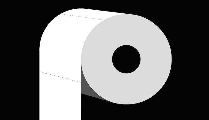 бумажный туалет