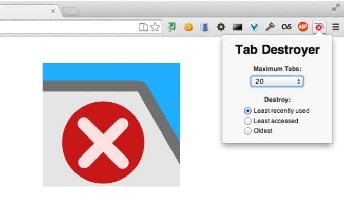 xTab ограничивает максимальное количество вкладок, которые может открыть Chrome