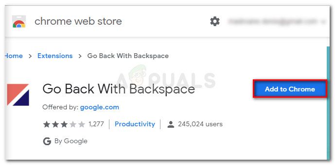Добавление Go Back с расширением Backspace в Chrome