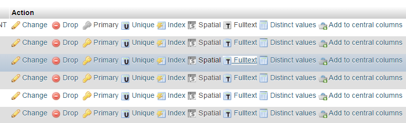 MySQL Fulltext графический интерфейс