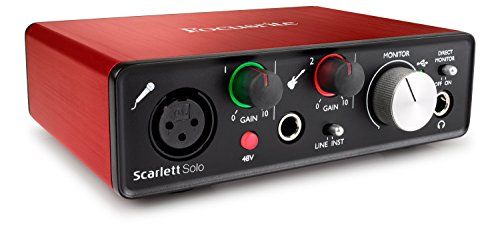 Focusrite Scarlett Solo (2nd Gen) USB аудиоинтерфейс с профессиональными инструментами | Первый